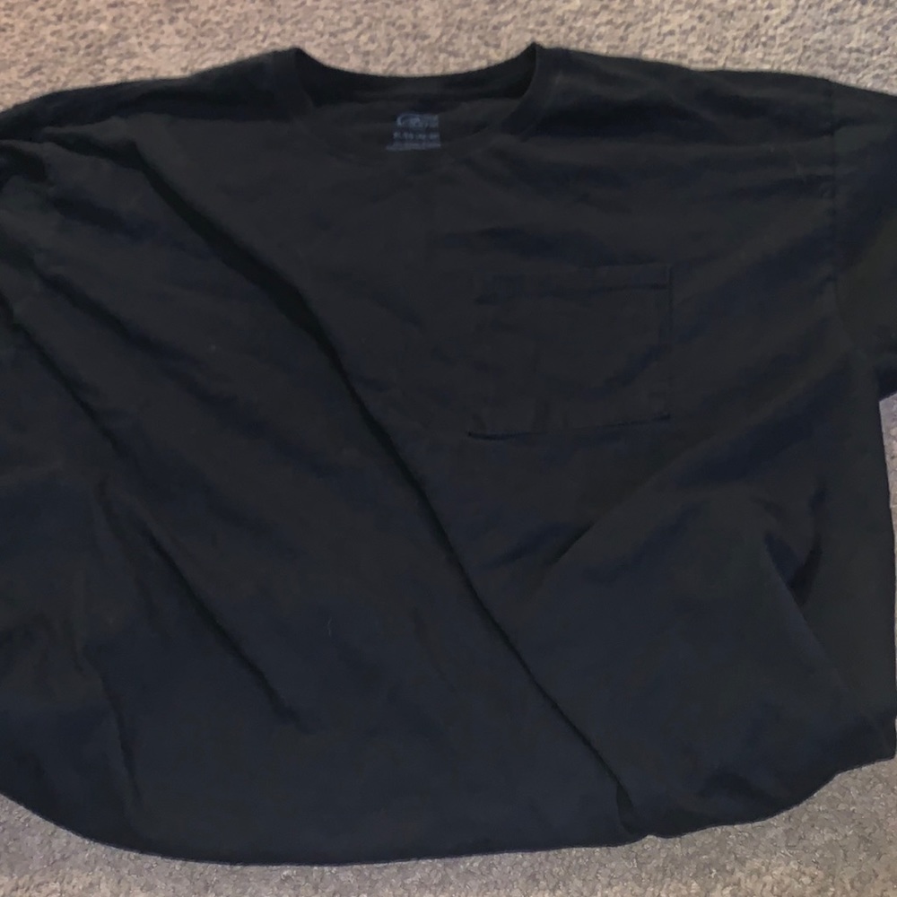 Plain Black T-shirt mens XL